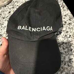 Balenciaga logo Black Cap